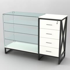 Прилавок ЛОФТ СТИЛЬ №23+13, Белый