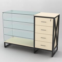 Прилавок ЛОФТ СТИЛЬ №23+13, Крем Вайс