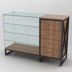 Прилавок ЛОФТ СТИЛЬ №23+13, Орех