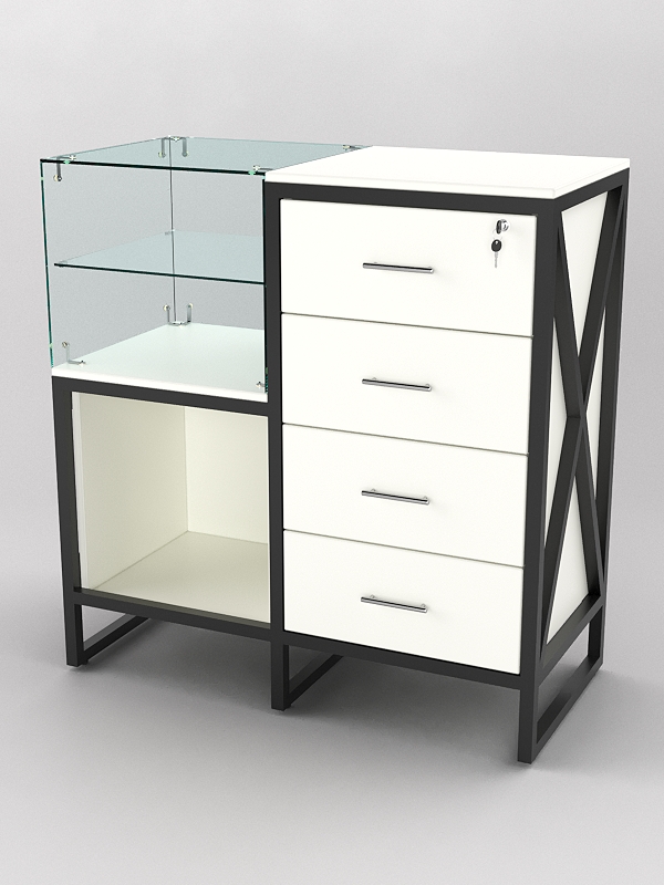 Прилавок ЛОФТ СТИЛЬ №10+13, Белый