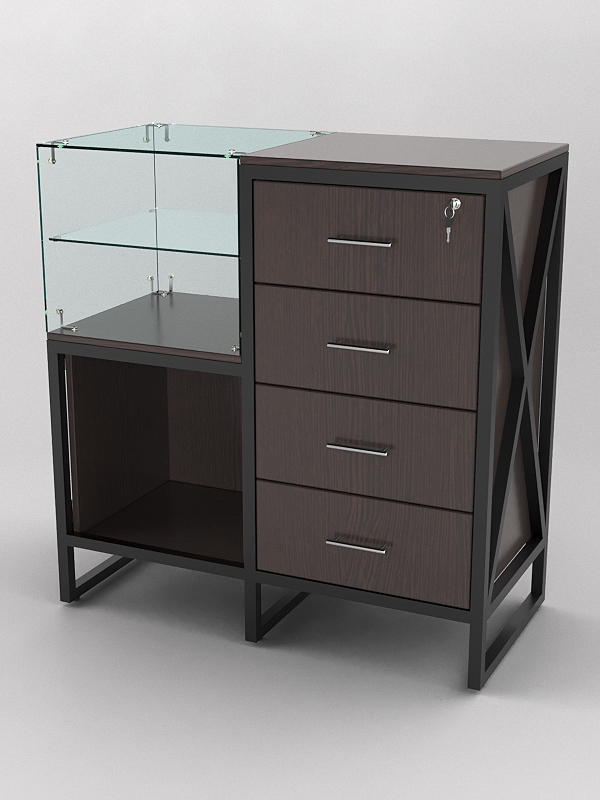 Прилавок ЛОФТ СТИЛЬ №10+13, Дуб Венге