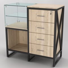 Прилавок ЛОФТ СТИЛЬ №10+13, Дуб Сонома