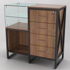 Прилавок ЛОФТ СТИЛЬ №10+13, Орех