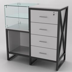 Прилавок ЛОФТ СТИЛЬ №10+13, Серый