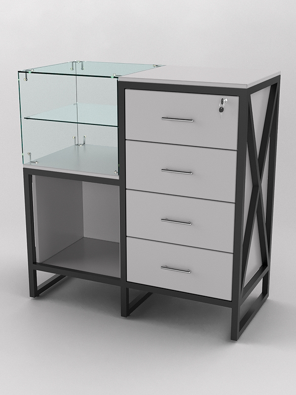 Прилавок ЛОФТ СТИЛЬ №10+13, Серый