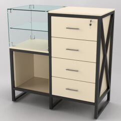 Прилавок ЛОФТ СТИЛЬ №11+13, Крем Вайс