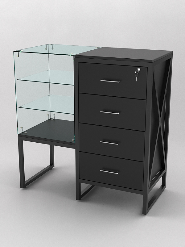 Прилавок ЛОФТ СТИЛЬ №11-21+13, Черный