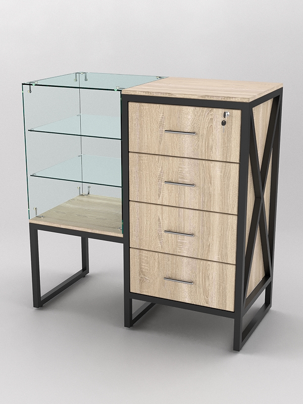 Прилавок ЛОФТ СТИЛЬ №11-21+13, Дуб Сонома