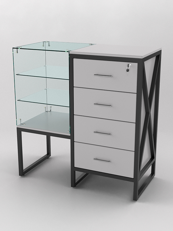 Прилавок ЛОФТ СТИЛЬ №11-21+13, Серый