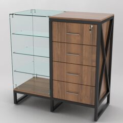 Прилавок ЛОФТ СТИЛЬ №12+13, Орех