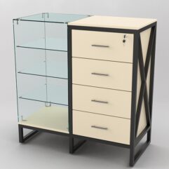 Прилавок ЛОФТ СТИЛЬ №12-22+13, Крем Вайс