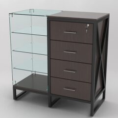 Прилавок ЛОФТ СТИЛЬ №12-22+13, Дуб Венге