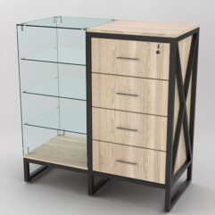 Прилавок ЛОФТ СТИЛЬ №12-22+13, Дуб Сонома