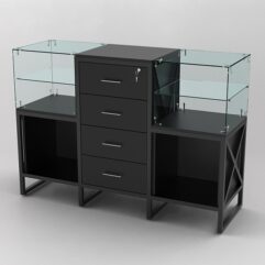 Прилавок ЛОФТ СТИЛЬ №10+13+10, Черный