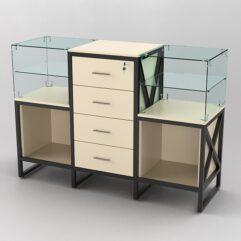 Прилавок ЛОФТ СТИЛЬ №10+13+10, Крем Вайс