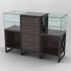 Прилавок ЛОФТ СТИЛЬ №10+13+10, Дуб Венге