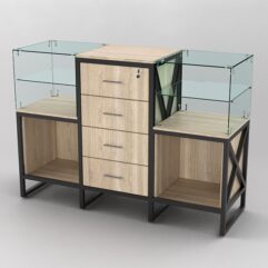 Прилавок ЛОФТ СТИЛЬ №10+13+10, Дуб Сонома