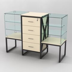 Прилавок ЛОФТ СТИЛЬ №11+13+11, Крем Вайс