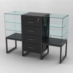 Прилавок ЛОФТ СТИЛЬ №11-21+13+11-21, Черный