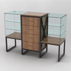 Прилавок ЛОФТ СТИЛЬ №11-21+13+11-21, Орех