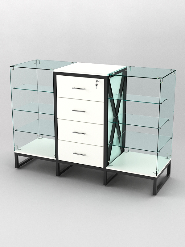 Прилавок ЛОФТ СТИЛЬ №12+13+12, Белый