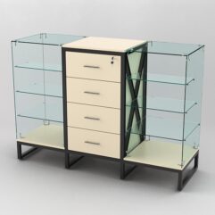 Прилавок ЛОФТ СТИЛЬ №12+13+12, Крем Вайс