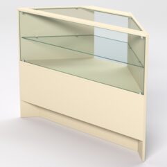 Прилавок ЭКОНОМ №9 угловой, Крем Вайс