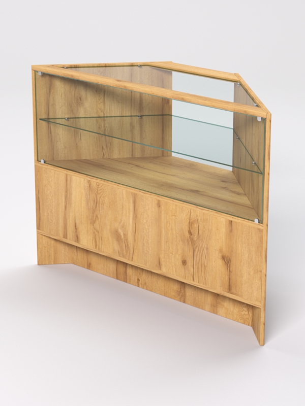 Прилавок ЭКОНОМ №9 угловой, Дуб Золотистый