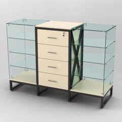 Прилавок ЛОФТ СТИЛЬ №12-22+13+12-22, Крем Вайс