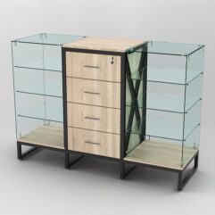 Прилавок ЛОФТ СТИЛЬ №12-22+13+12-22, Дуб Сонома