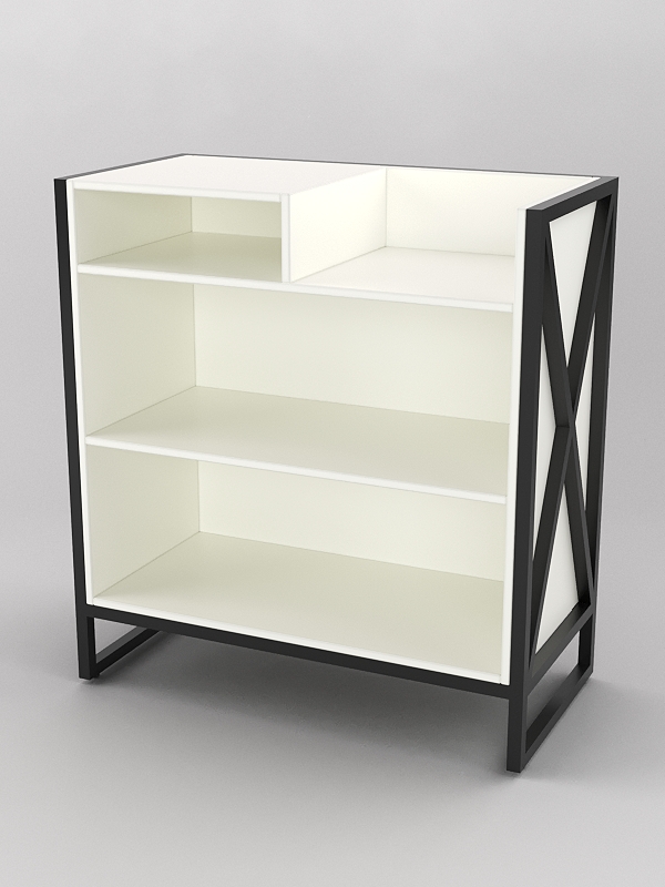 Прилавок под кассу ЛОФТ СТИЛЬ №3-W, Белый