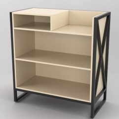 Прилавок под кассу ЛОФТ СТИЛЬ №3-W, Крем Вайс