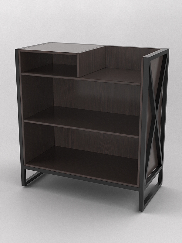 Прилавок под кассу ЛОФТ СТИЛЬ №3-W, Дуб Венге