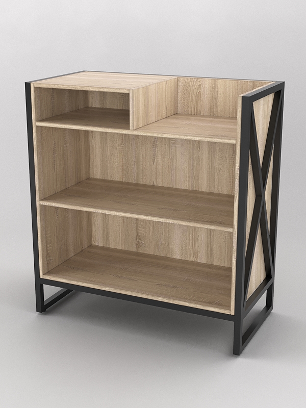 Прилавок под кассу ЛОФТ СТИЛЬ №3-W, Дуб Сонома