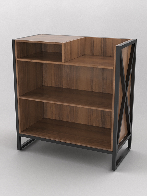 Прилавок под кассу ЛОФТ СТИЛЬ №3-W, Орех