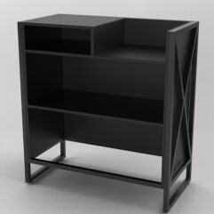 Прилавок под кассу ЛОФТ СТИЛЬ №4, Черный