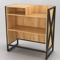 Прилавок под кассу ЛОФТ СТИЛЬ №4, Дуб Золотистый