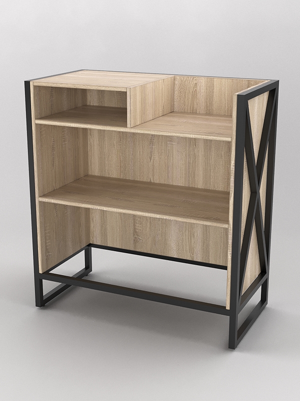 Прилавок под кассу ЛОФТ СТИЛЬ №4, Дуб Сонома