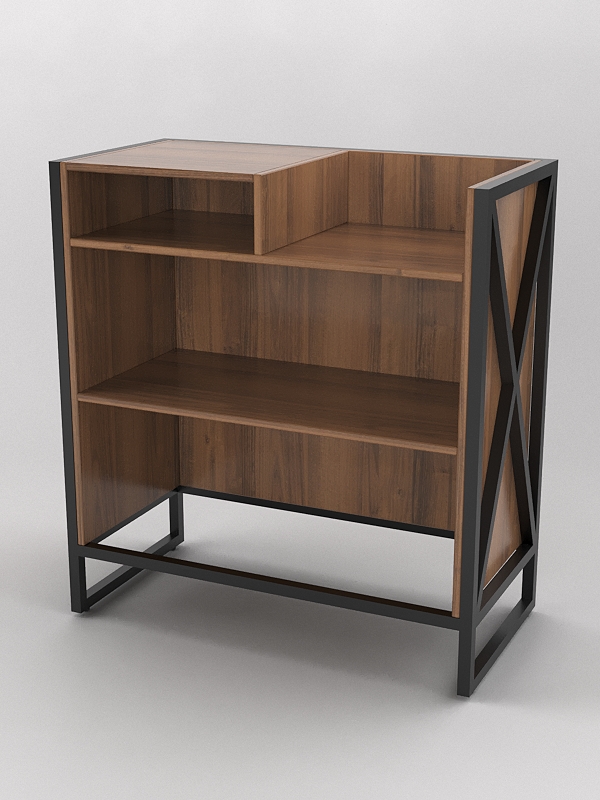 Прилавок под кассу ЛОФТ СТИЛЬ №4, Орех