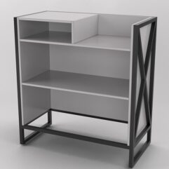 Прилавок под кассу ЛОФТ СТИЛЬ №4, Серый