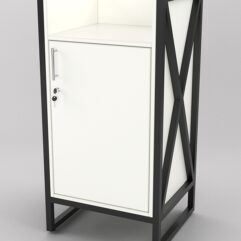 Прилавок под кассу ЛОФТ СТИЛЬ №5, Белый