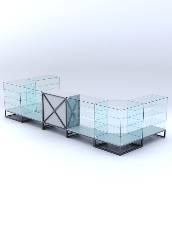 Торговый островок ЛОФТ СТИЛЬ №2, Серый