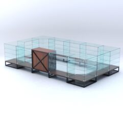 Торговый островок ЛОФТ СТИЛЬ №3, Орех