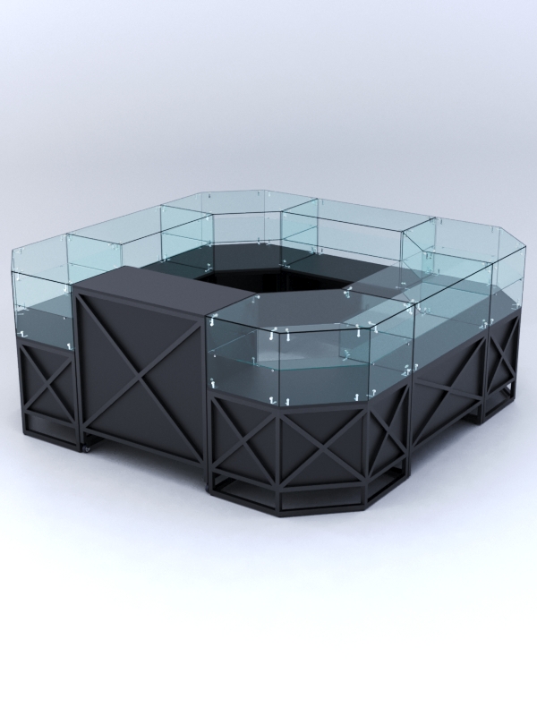 Торговый островок ЛОФТ СТИЛЬ №10, Черный