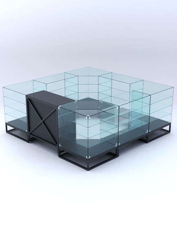 Торговый островок ЛОФТ СТИЛЬ №11, Черный