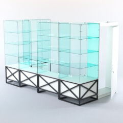 Павильон торговый ЛОФТ СТИЛЬ пристенный №2а, Белый