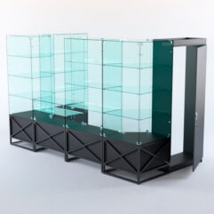 Павильон торговый ЛОФТ СТИЛЬ пристенный №2а, Черный