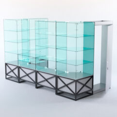 Павильон торговый ЛОФТ СТИЛЬ пристенный №2а, Серый