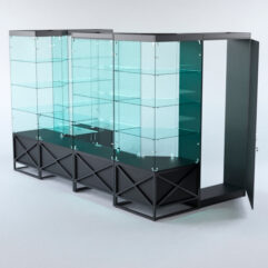 Павильон торговый ЛОФТ СТИЛЬ пристенный №2б, Черный