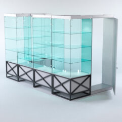 Павильон торговый ЛОФТ СТИЛЬ пристенный №2б, Серый